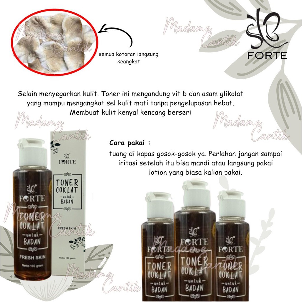 ✿ MADAME ✿ SYB TONER BADAN BY SYB COKLAT RED JELLY AHA SKINBOOST FORTE TONER ORIGINAL BPOM