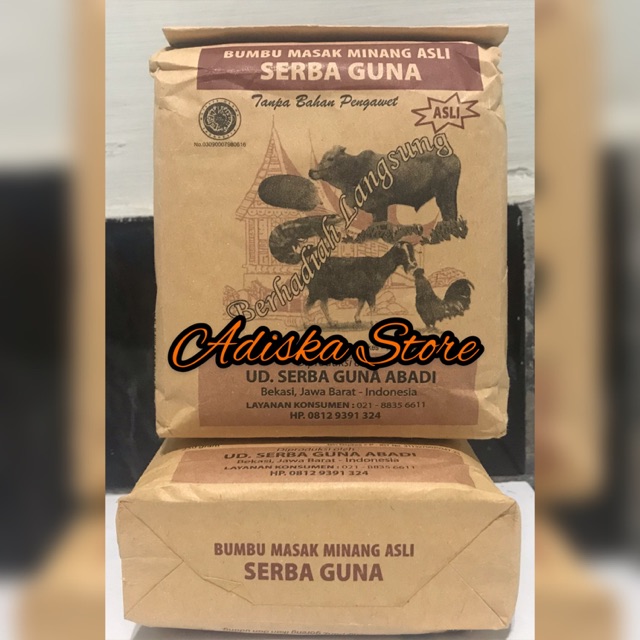 

Bumbu Masak Minang Asli Serbaguna 250 gr