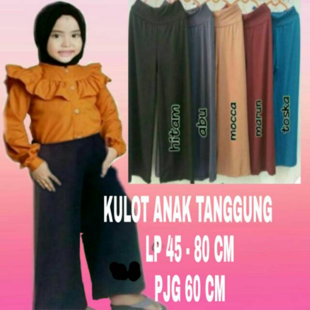 Kulot anak- celana anak cewek- kulot panjang anak