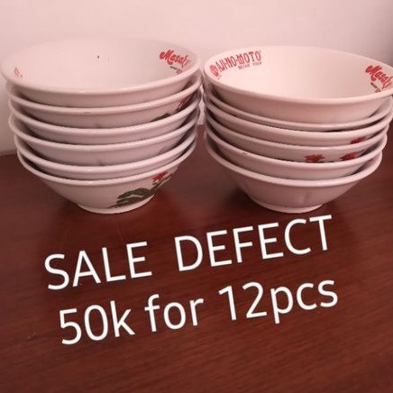 OBRAL DEFECT Mangkok keramik ayam jago miwon ajinomoto/ mangkok mie ayam mangkok bakso