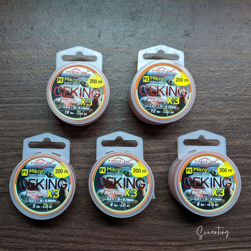 Senar Braided Micro PE Relix Nusantara Ceking X3 Ultralight