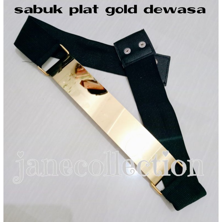 sabuk plat besi gold import ikat pinggang wanita fashion