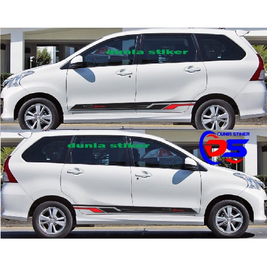 Stiker Sticker Mobil Avanza Stiker List Trd Sportivo Stiker Toyota Avanza
