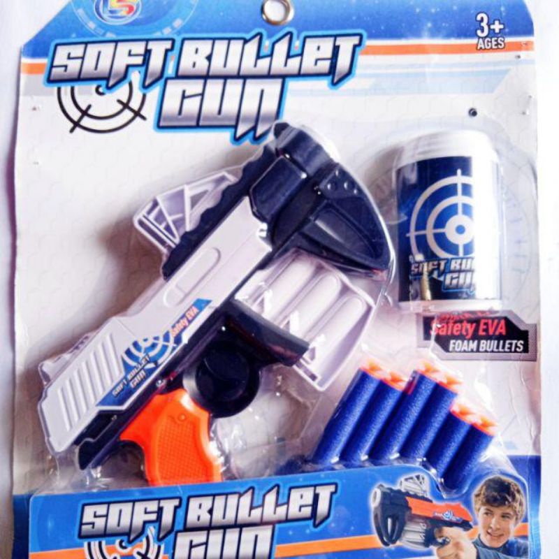Mainan pistol tembakan Busa Peluru otomatis//pistol LG 01