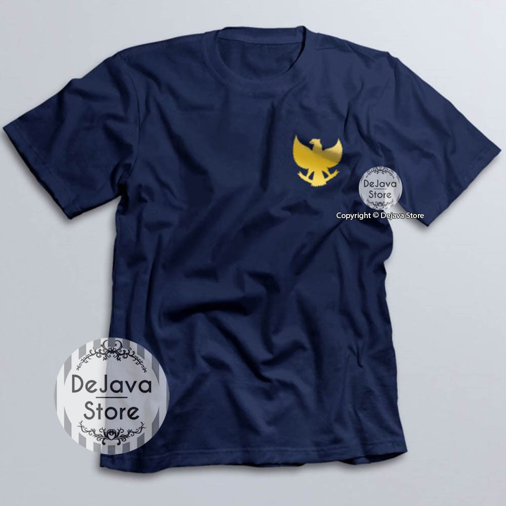 Kaos I Love Indonesia Garuda Logo Dada | Baju Cinta Timnas Indo Kualitas Distro Premium - 349-3