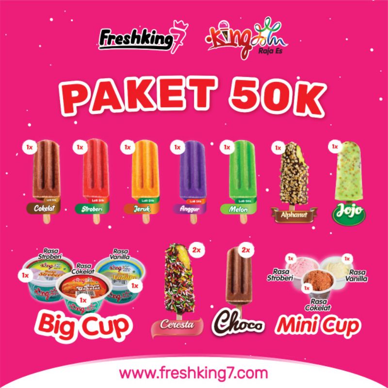 

Es Krim Lolli Stik & Cup - Freshking7 (Paket 50rb)