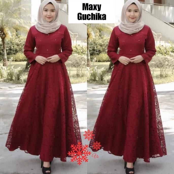 Maxi Guchika Maron Gamis 0100 Shi Baju Gamis Wanita Terbaru Alexandriastorejkt