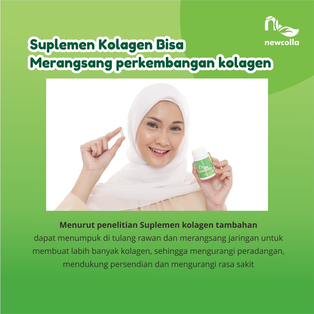 Newcolla collagen original penghilang flek pencerah wajah kusam wanita glowing bpom