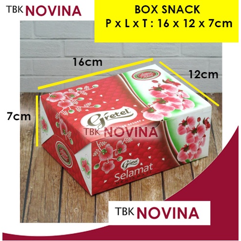 [1 PCS ] KOTAK SNACK  / BOX SNACK / DUS SNACK BOLU KUE GORENGAN GRETEL