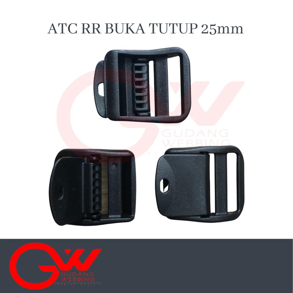 Ring Tangga/ slider / Ring ransel - ATC 25mm Buka Tutup