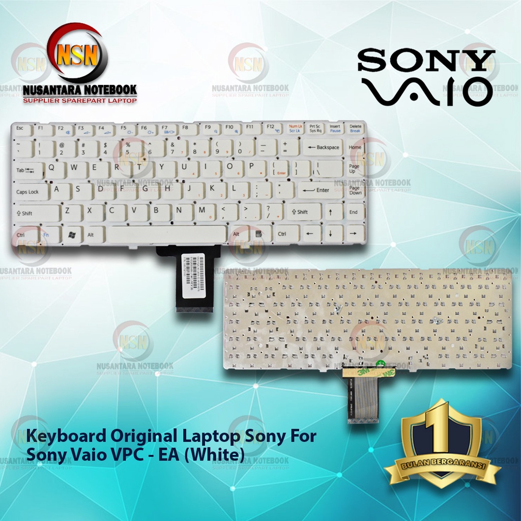 Keyboard Original Laptop Sony Vaio VPC - CA (White)