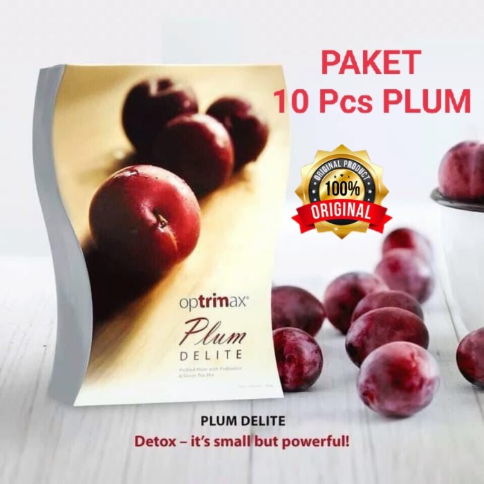 

Buah Kering - Optrimax Plum Delite 100% Original - Paket 10Pcs - Detox - Buah Kering