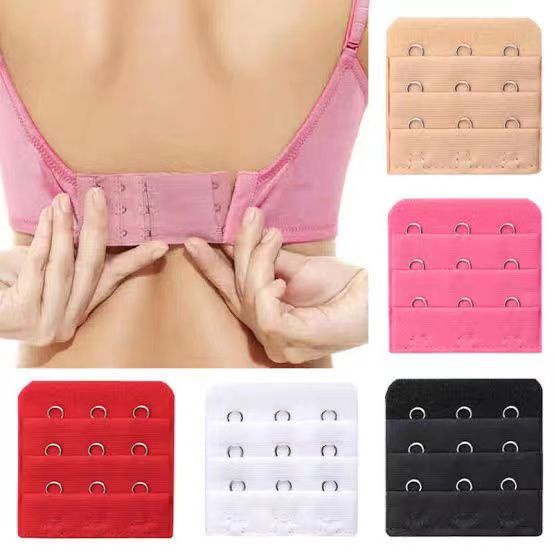 JM Aksesoris Sambungan Penyambung Pengait Tali Bh Bra Extension Extender Kait 2 3 4 Tambahan Wanita Import / BRA EXTENSION PENGAIT TALI BH 2 BARIS Sambungan Kait Perpanjang Super Extender Save Penyambung Murah