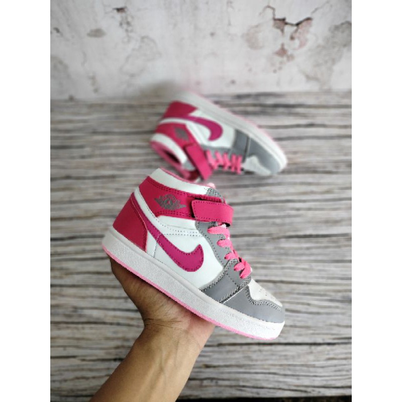 SEPATU ANAK JORDAN PINK PREMIUM QUALITY SEPATU ANAK CEWEK