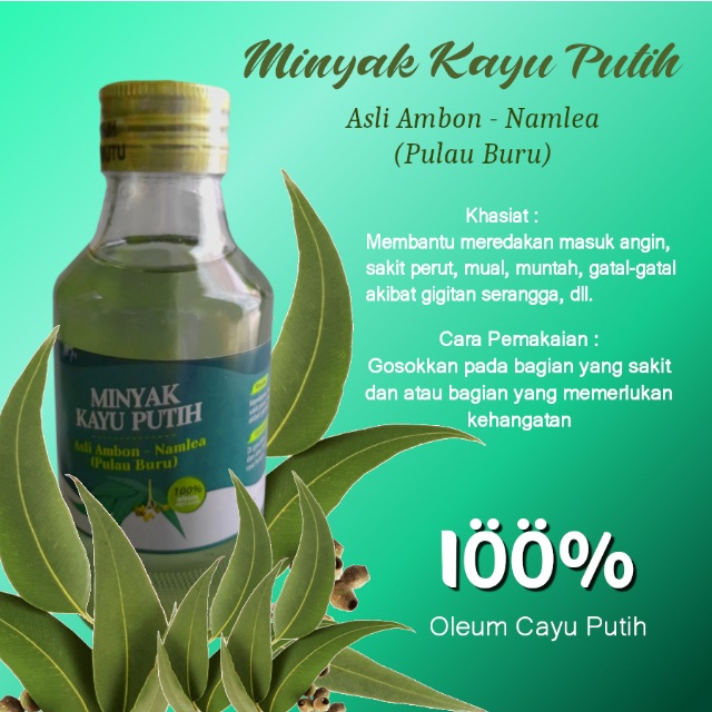 Minyak Kayu Putih Asli Ambon-Namlea (Pulau Buru)