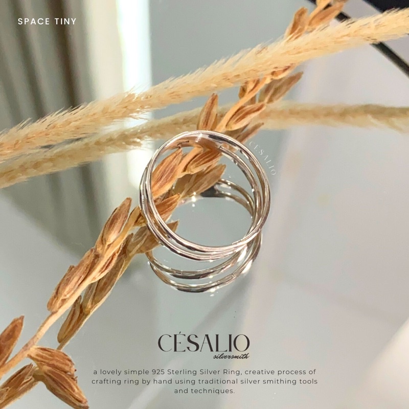 Cincin Wanita Perak Bali 925 | Tiny Series - Space