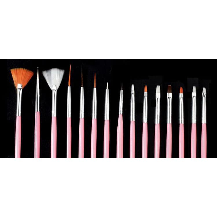 Kuas Nail Art Set Isi 15 Pcs Murah