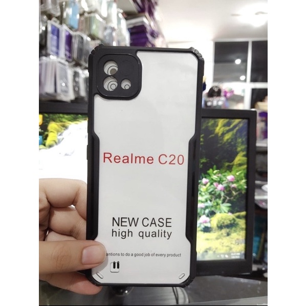 Case Fusion Realme C20 New - Softcase Clear Armor Bumper Transparent ShockProof - UA