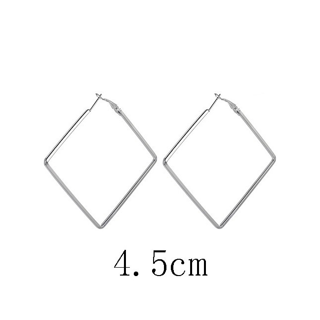 LRC Anting Tusuk Fashion Square Shape Decorated E8725X