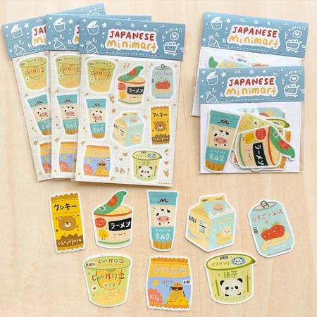 Sticker Planner Japan Minimart by MENTOL ART / Stiker Lucu / Cute / Bujo Journaling Journal