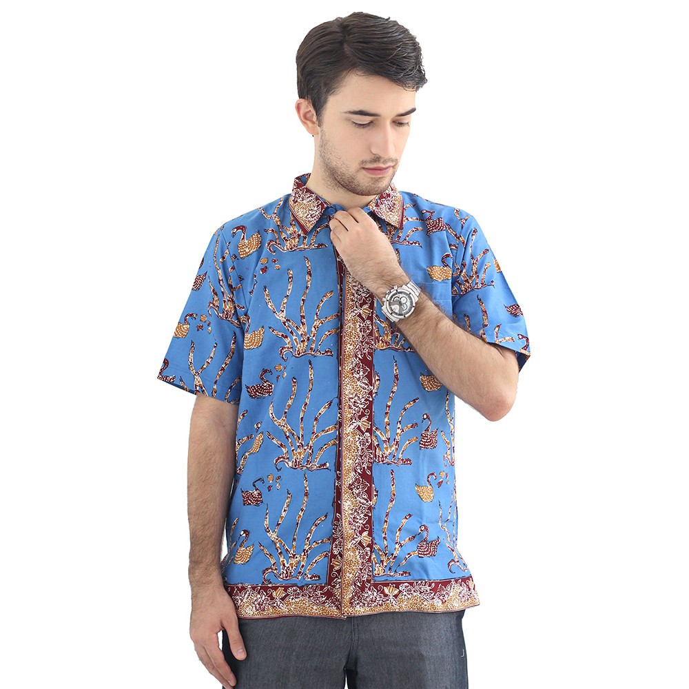 Model Baju Batik Pria Cap Asli Jambi Berkualitas - Zallatra A1
