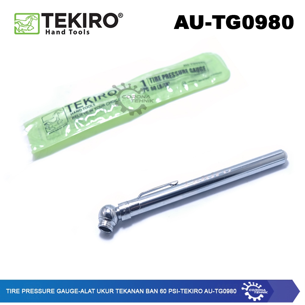 Tekiro AU-TG0980 - Tire Pressure Gauge - Alat Ukur Tekanan Ban 60 Psi