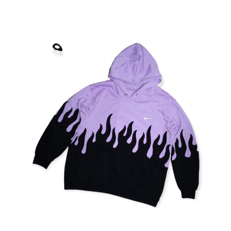 (BUKAN NIKE ORI) Reworked  Flame Hoodie