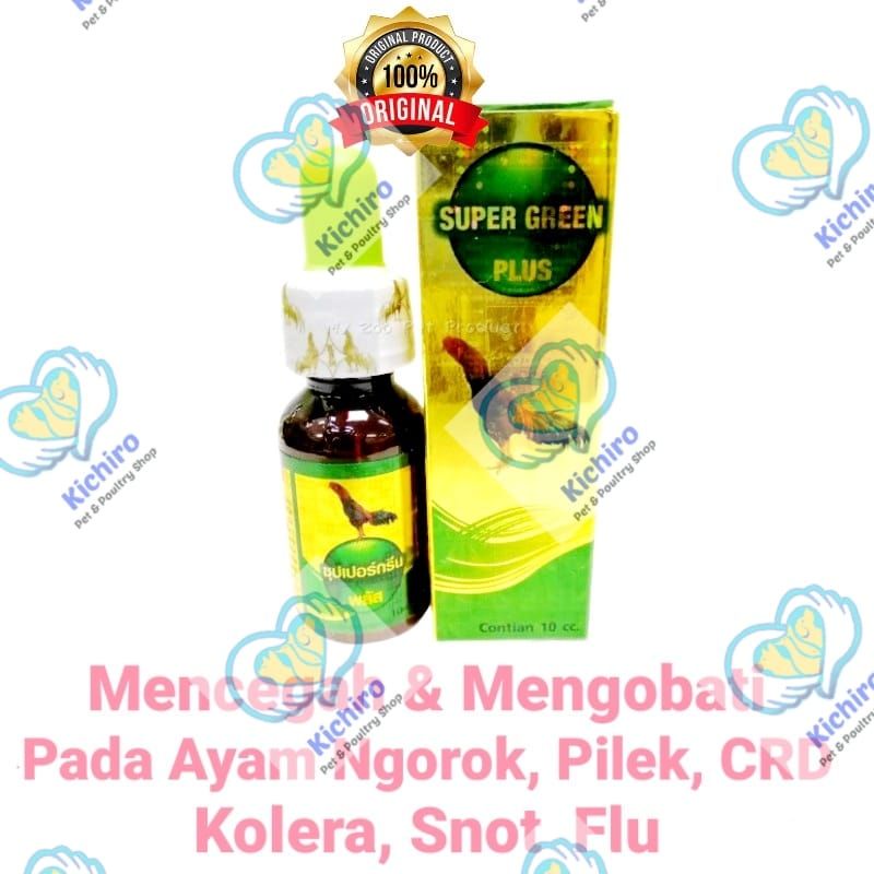 Super Green Plus Import Thailand Bangkok Obat Ayam Ngorok CRD Kolera Snot