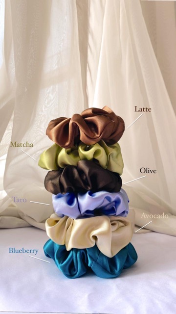 MIMOSA - Satin Scrunchies (3)