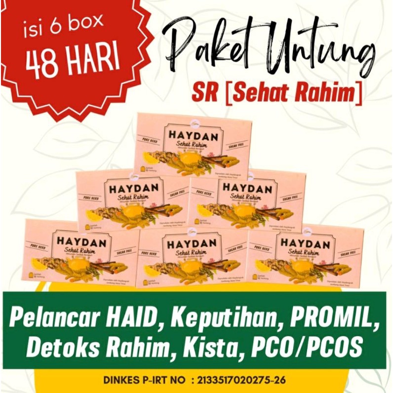 

PAKET HAYDAN RR 6BOX PELANCAR HAID | PROMIL