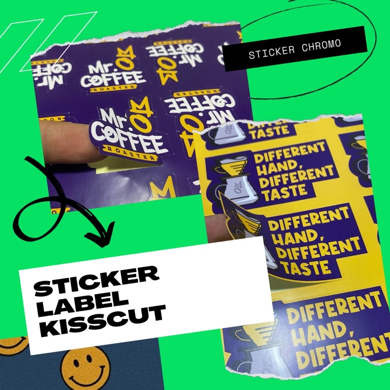 

Sticker Label Makanan Chromo Kisscut