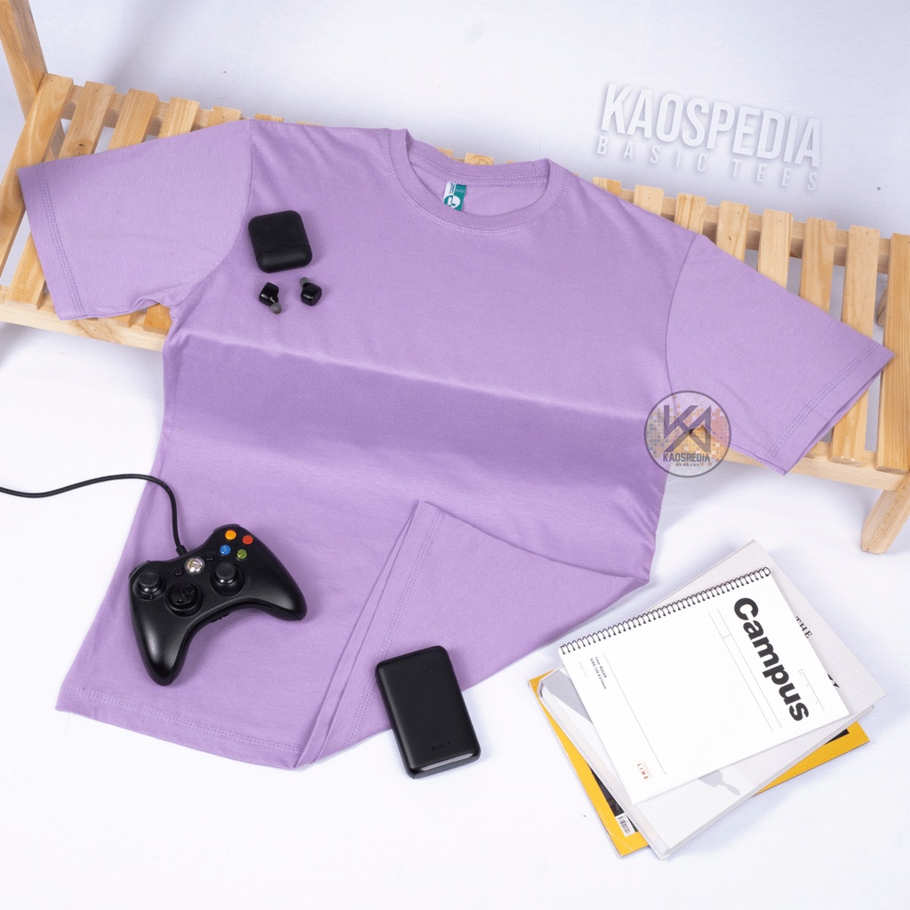 KAOS POLOS COTTON COMBED 30S LENGAN PENDEK PRIA WANITA-LILAC