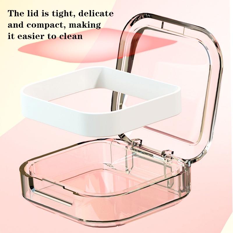 Kotak Gigi Palsu/Travel Denture Case/Portable Storage False Teeth Box