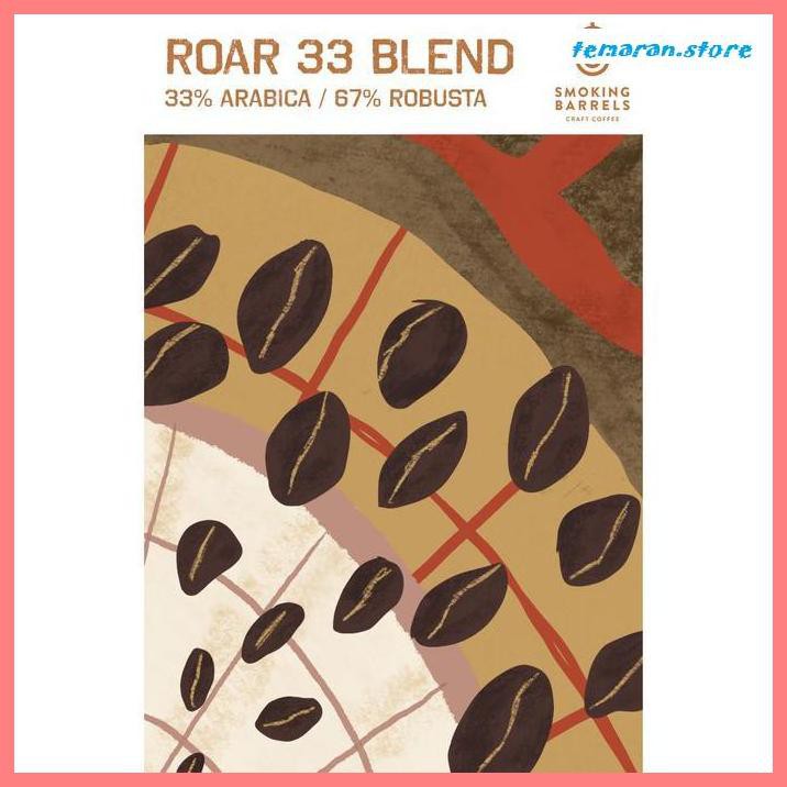

Kopi- ROAR 33 BLEND 1KG -Dark Roast Biji Kopi Bahan Es Kopi Susu -Biji-Kopi.