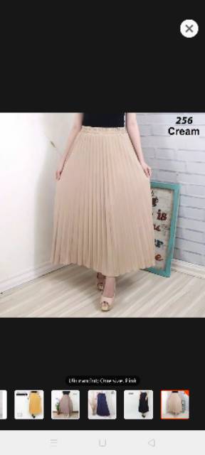 Rok Plisket Premium Bahan Hyget Super Premium