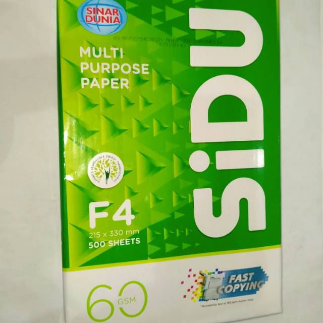 

HVS SIDU FOTO COPY F4 60gram