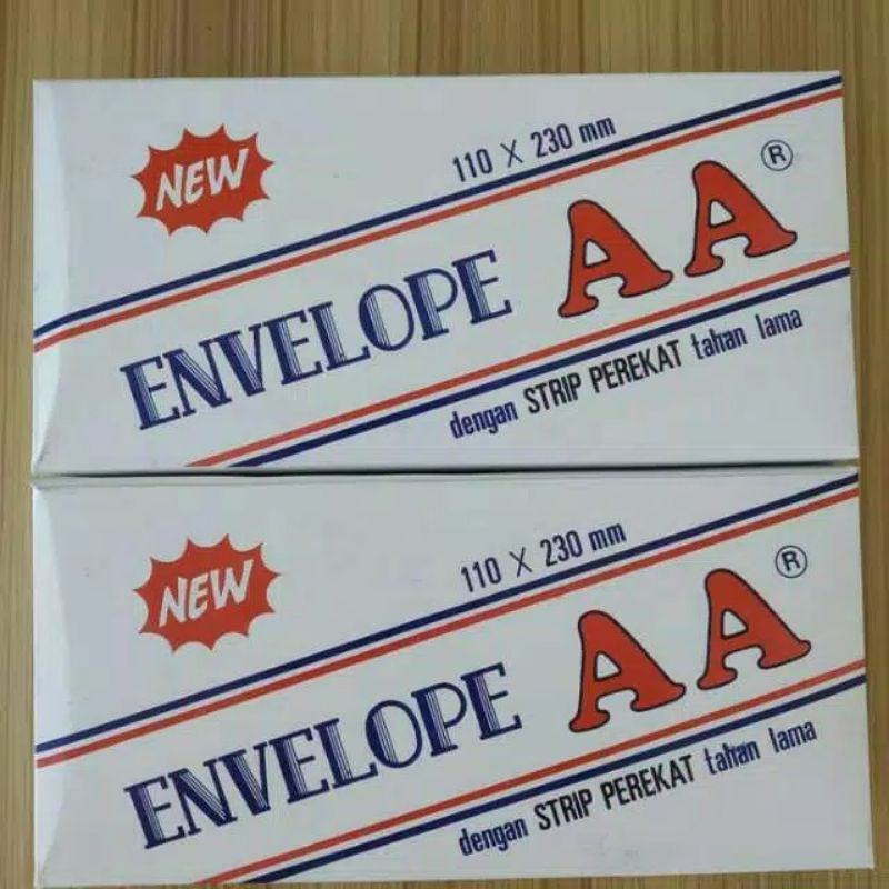 

Amplop AA ORIGINAL Putih besar Panjang No.90 (110x230mm) - 1 KOTAK