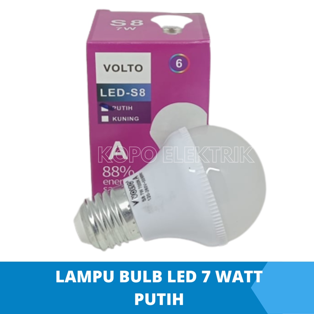 Lampu Led 7 Watt Bulb Murah - Putih