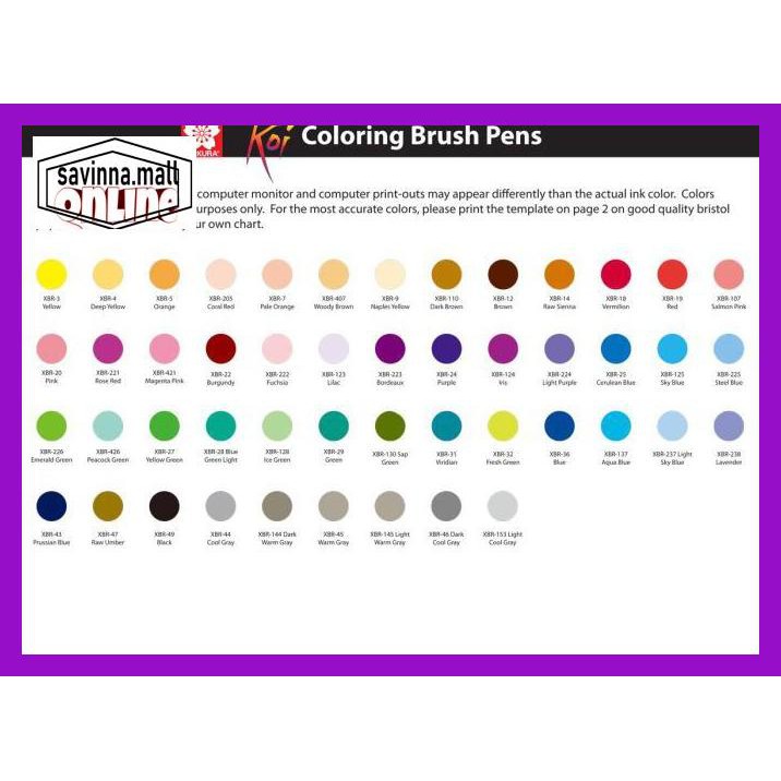 

U0Uo879- Sakura Koi Coloring Brush Pen Y7Ry688-