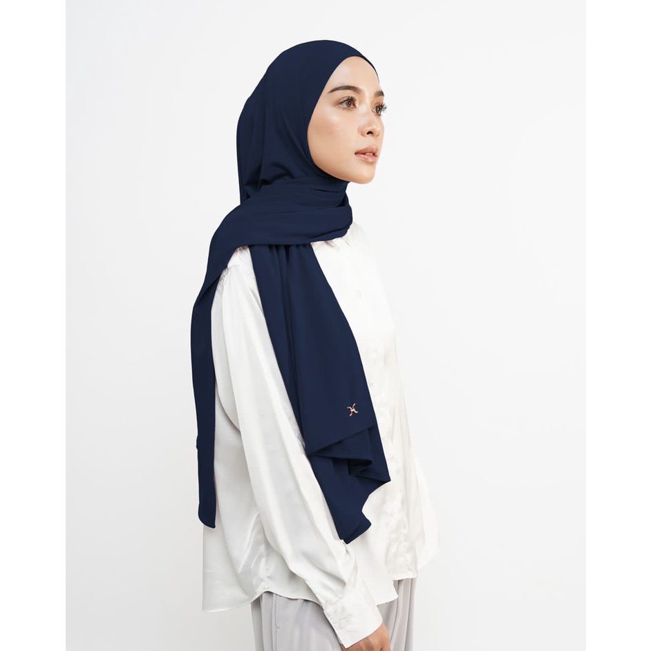 Hameeda - Jemma Instant Pashmina | Jersey-Navy