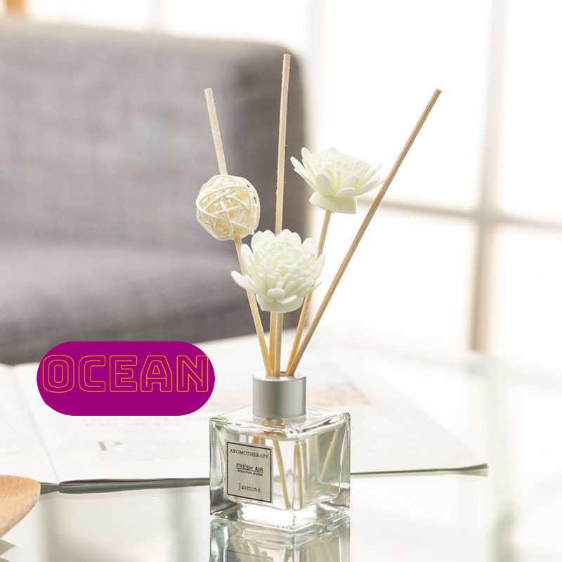 OS Pengharum Pewangi Ruangan Reed Diffuser Aromaterapi Stick Ruangan Aromaterapi Stik Hiasan Meja-OCEAN