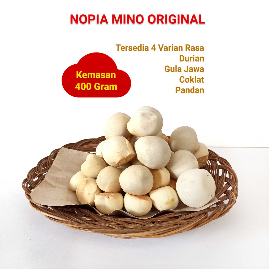 KUE NOPIA MINO ORIGINAL | NOPIA SAMPURNA SARI | RASA PANDAN, COKLAT, GULA JAWA & DURIAN khas Banyuma