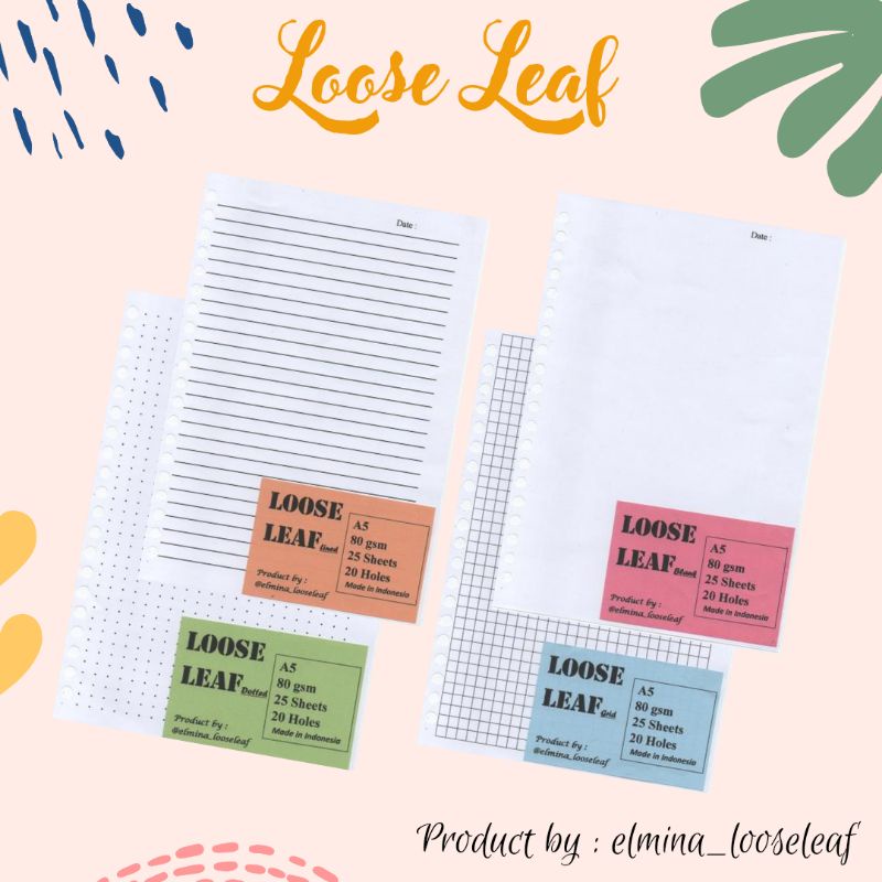 

REFILL BINDER A5 | REFILL LOOSE LEAF A5 | ISI BINDER A5