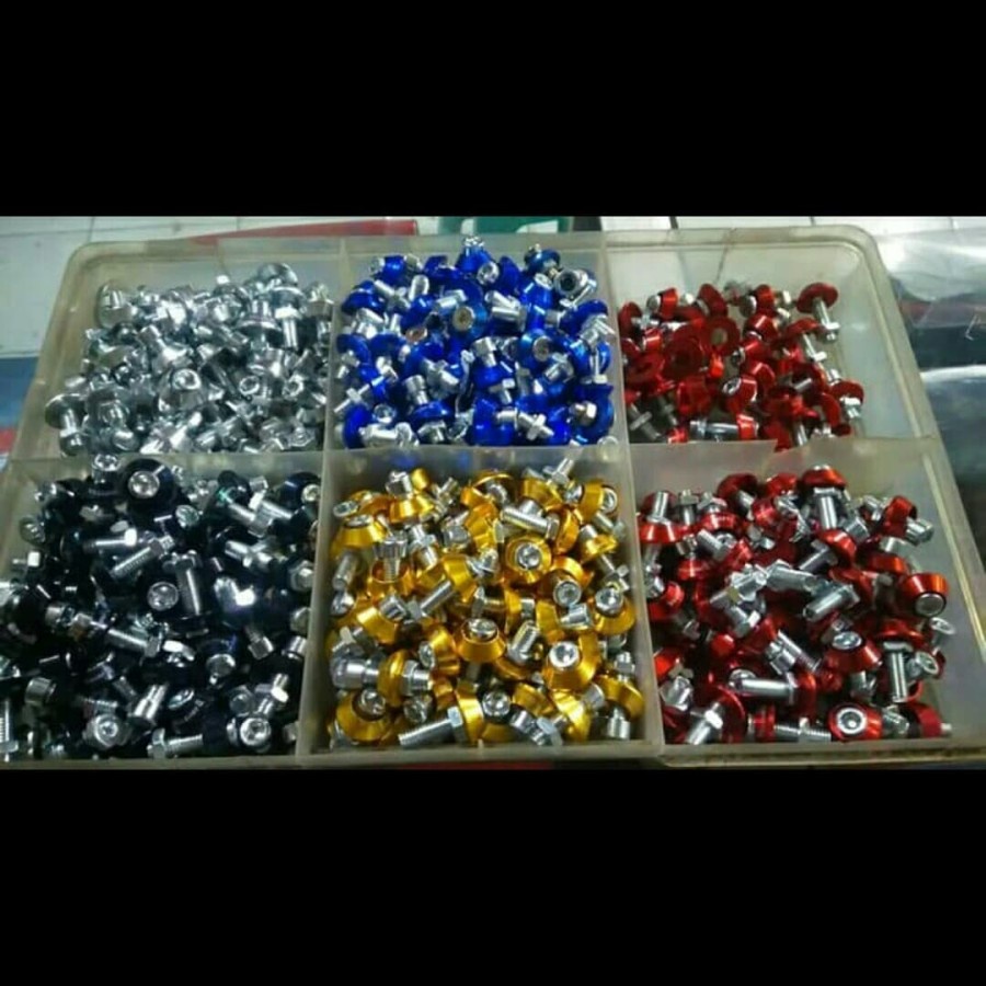 Monel Baut Knalpot Ukuran 10 Universal Nmax Aerox Vario Xmax Pcx Adv Beat Mio Xride Scoopy Fino Xeon Gear Dll Harga Satuan