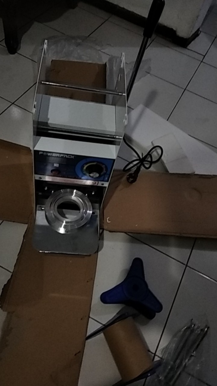 Manual Cup Sealer Dengan Digital Counter Cs-m868i Powerpack Cs M868 Mesin Press Gelas Cup Cs M868i