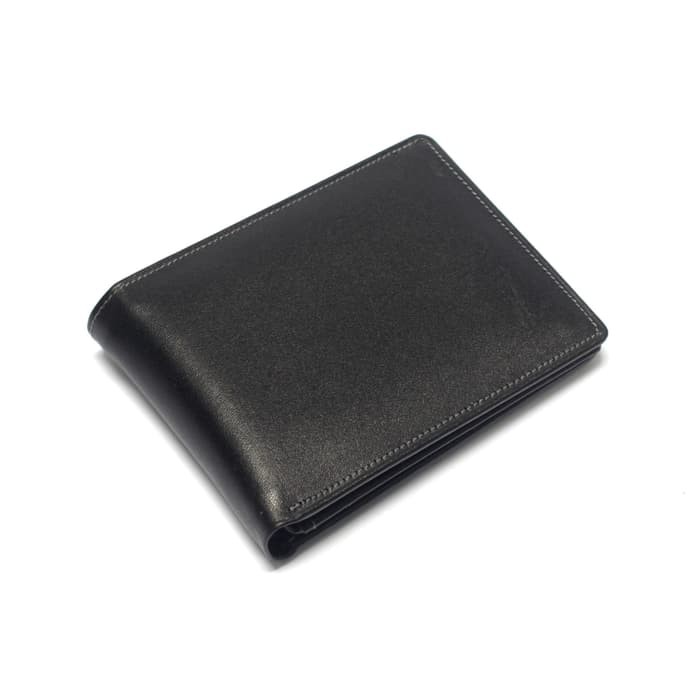 dompet pria kulit asli model lipat tempat kartu banyak hitam PHWL673