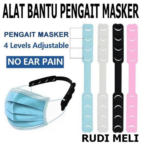 Pengait Tali Masker Silicone  Hijab Penyambung Mask Silikon jilbab connector penghubung Hook HIJAB Konektor MASKER HIJAB