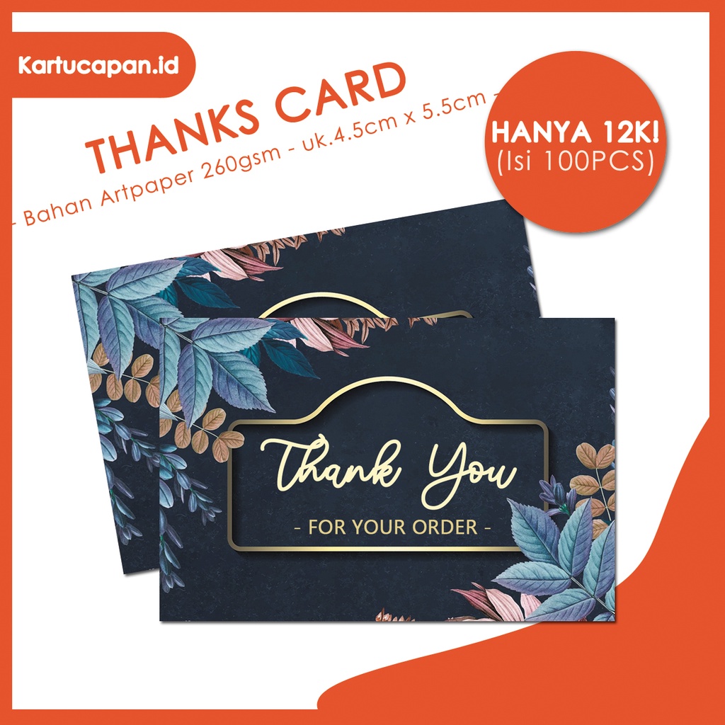 

Thank You Card | Thanks Card | Kartu Ucapan Terima Kasih