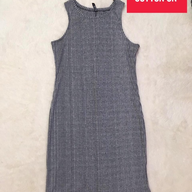 Preloved bodycon dress cotton on