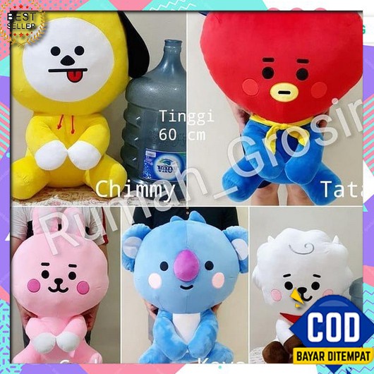 Bantal Bts Bt21 Bantal Karakter 1 Set Lengkap, Bantal Sofa Lucu,Bantal Boneka Bt21 Cute Baby Sittin